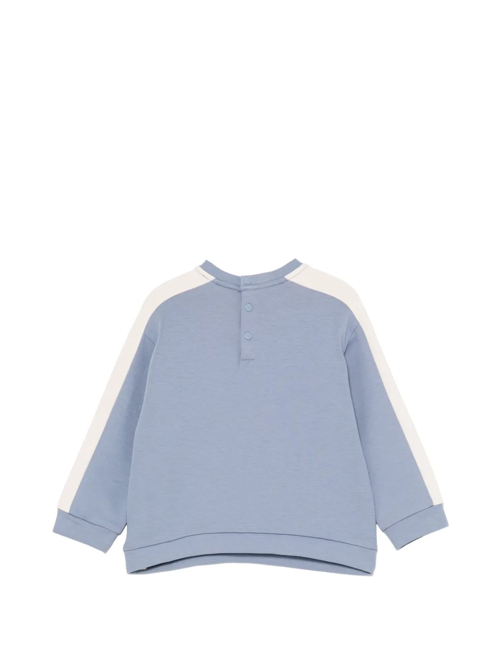 Emporio Armani Kids Sweater van double jersey Blauw