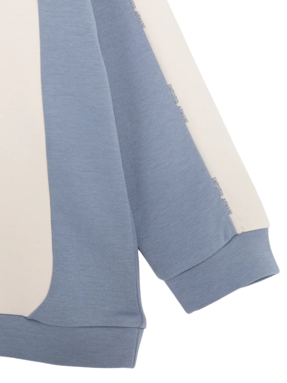 Emporio Armani Kids Sweater van double jersey Blauw