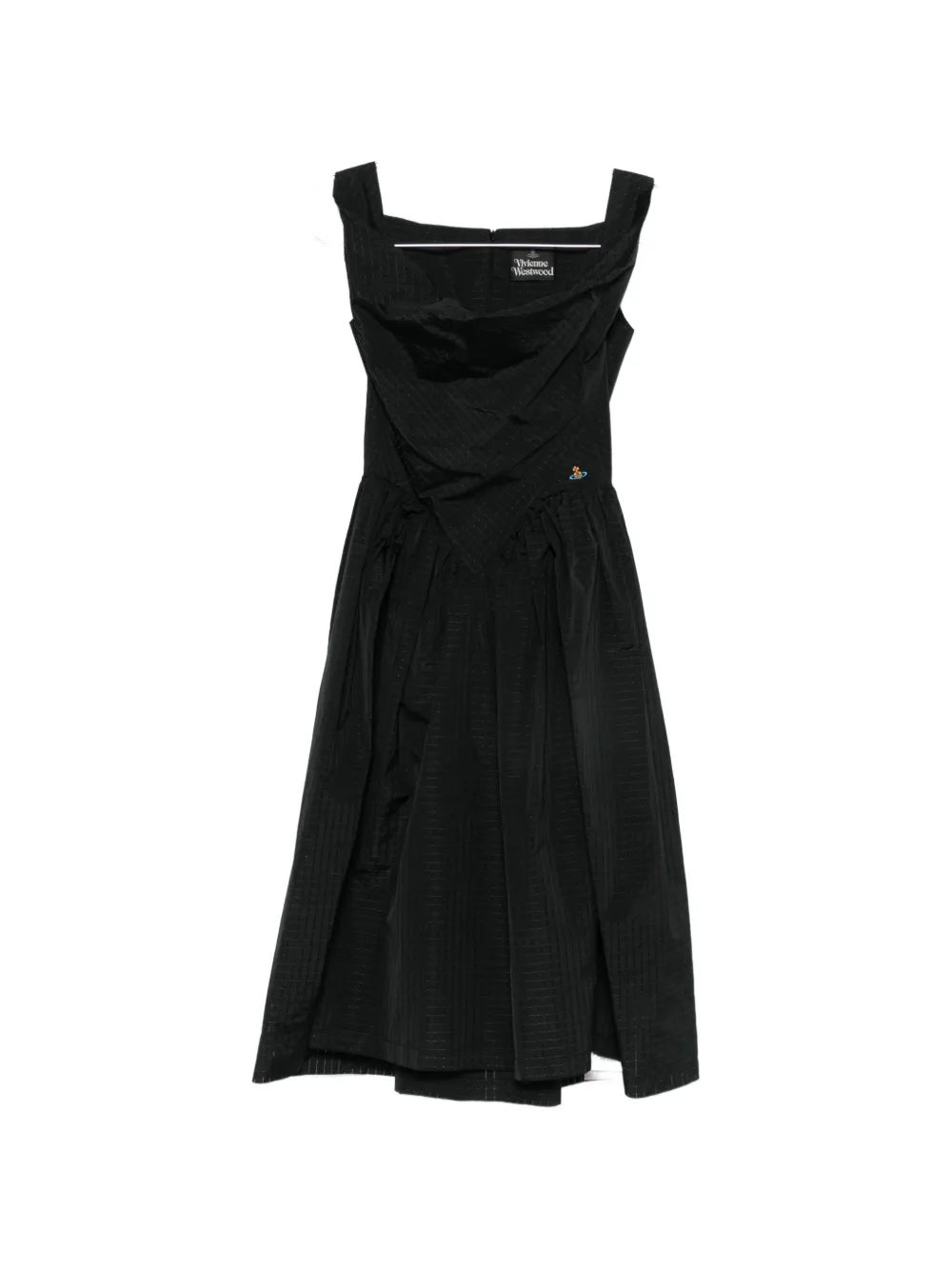 Vivienne Westwood Check-pattern Corset-style Dress In Black