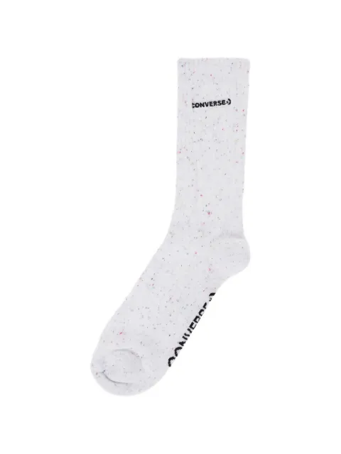 Converse embroidered logo-knit socks