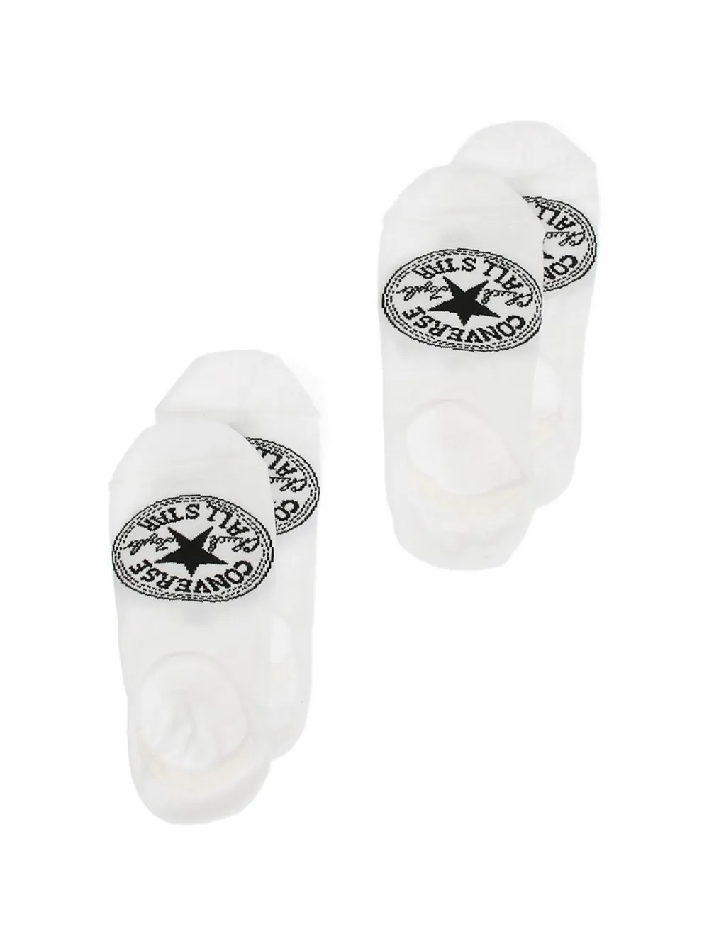 Converse All Star Chuck Taylor Logo-embroidered Socks (set Of Two) In White
