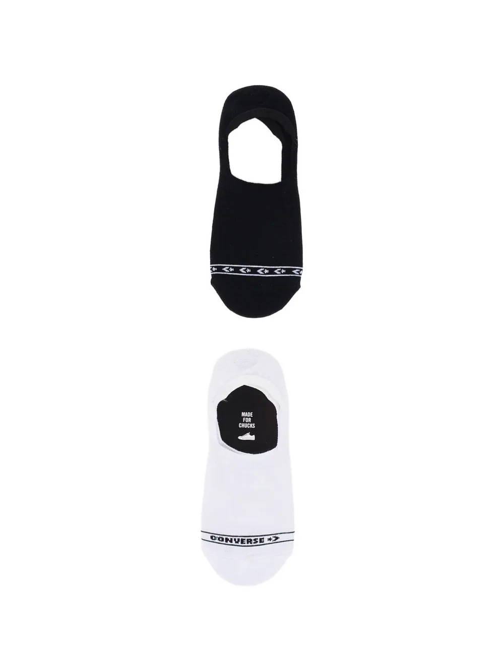 Converse Logo-print Socks (set Of Two) In Black