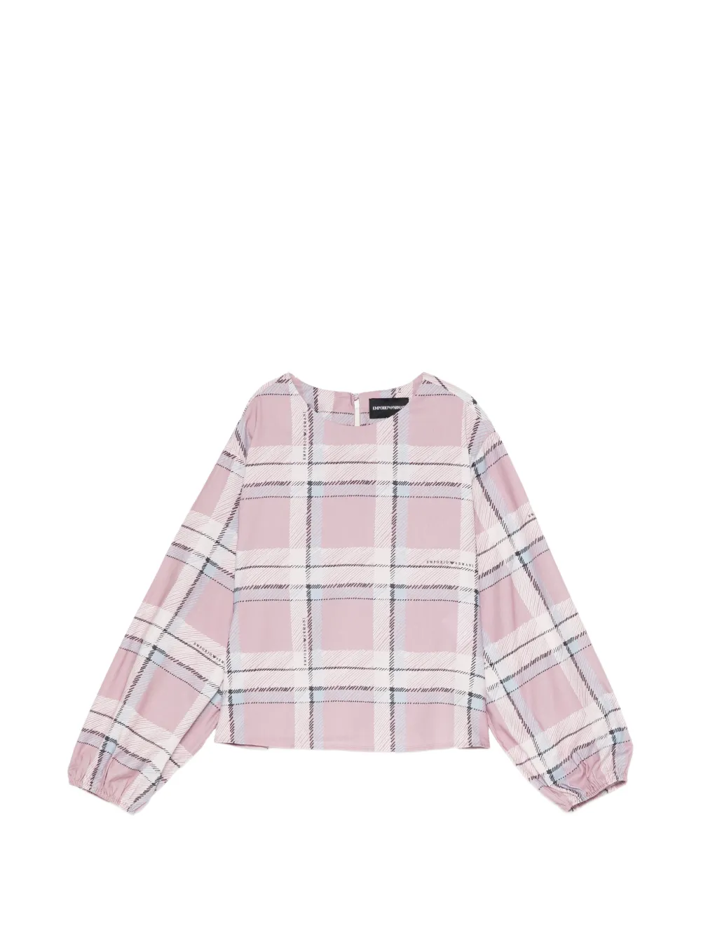 Emporio Armani Kids checked blouse - Rosa