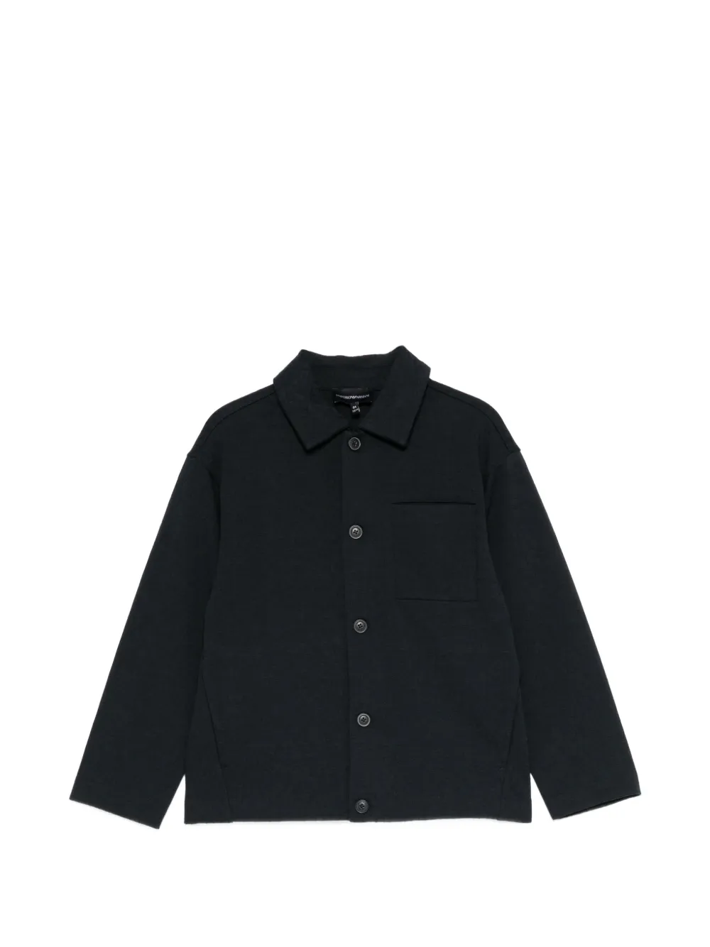 Emporio Armani Kids button-up jacquarded jacket - Nero