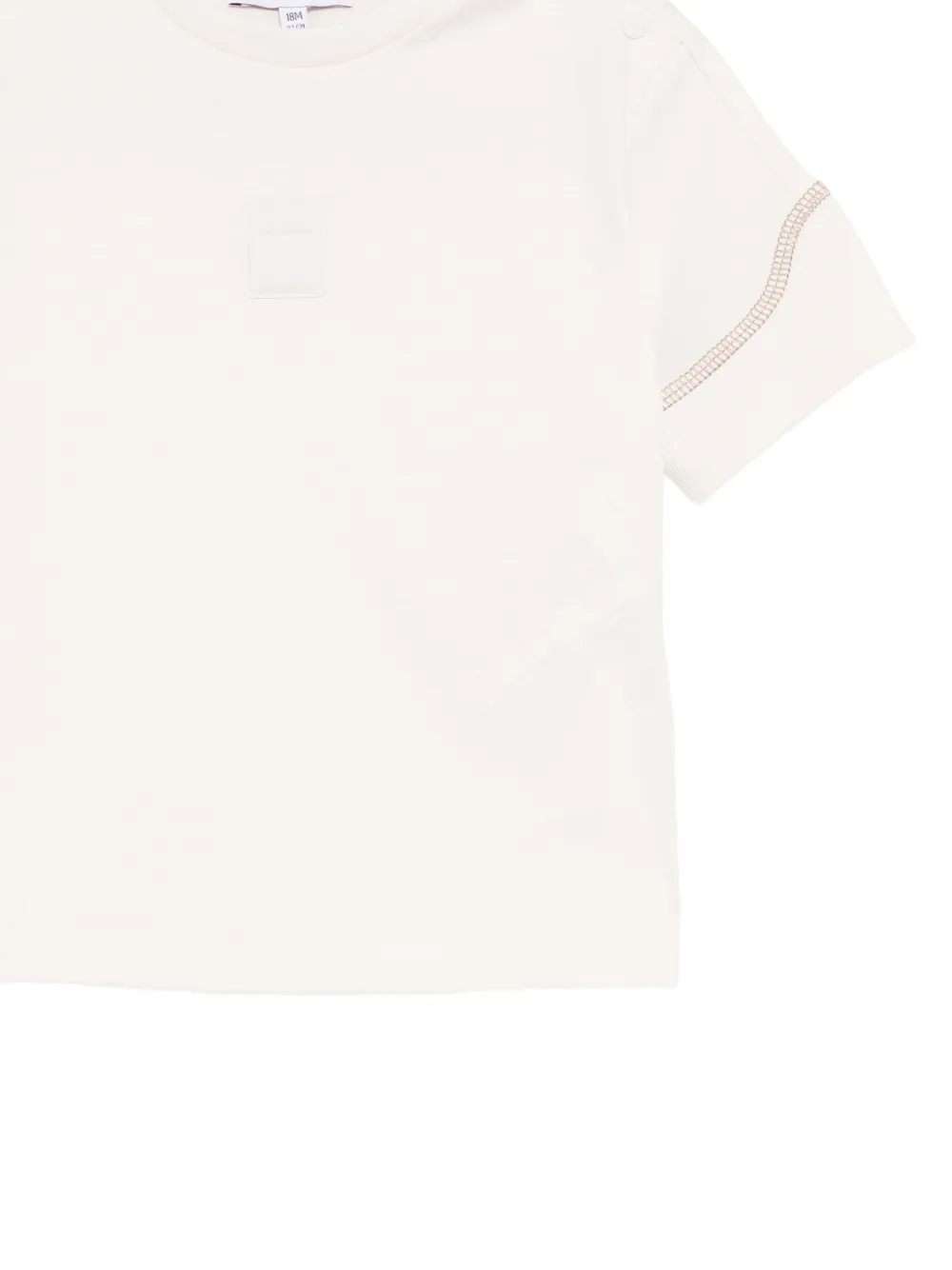 Emporio Armani Kids T-shirt met logopatch Beige