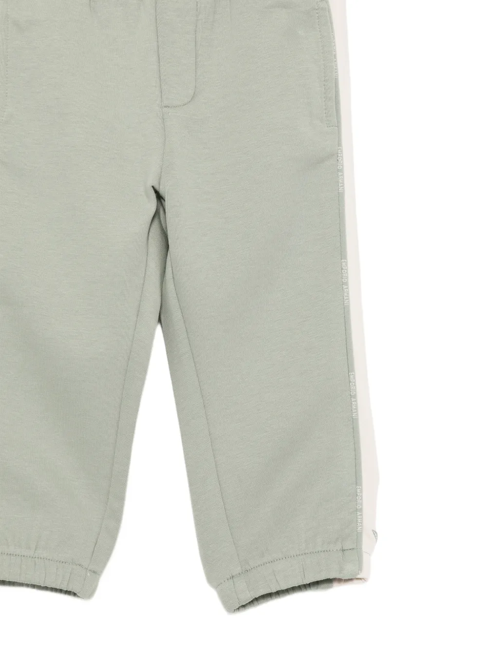 Emporio Armani Kids logo-tape track pants Groen