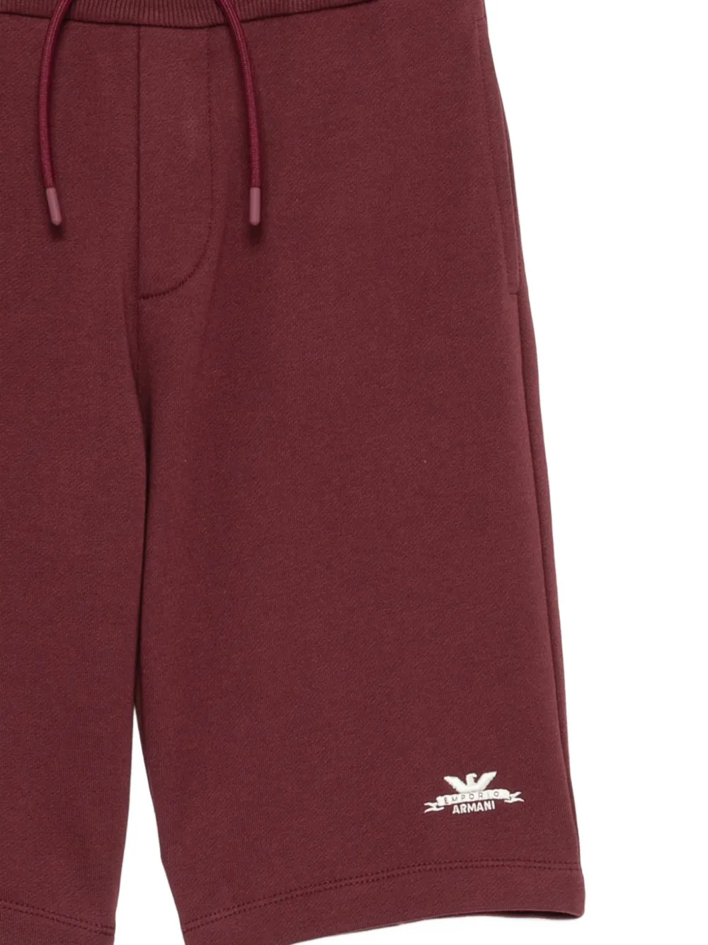 Emporio Armani Kids Shorts met logoprint Rood