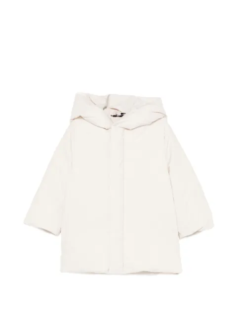 Emporio Armani Kids monogram hooded down jacket