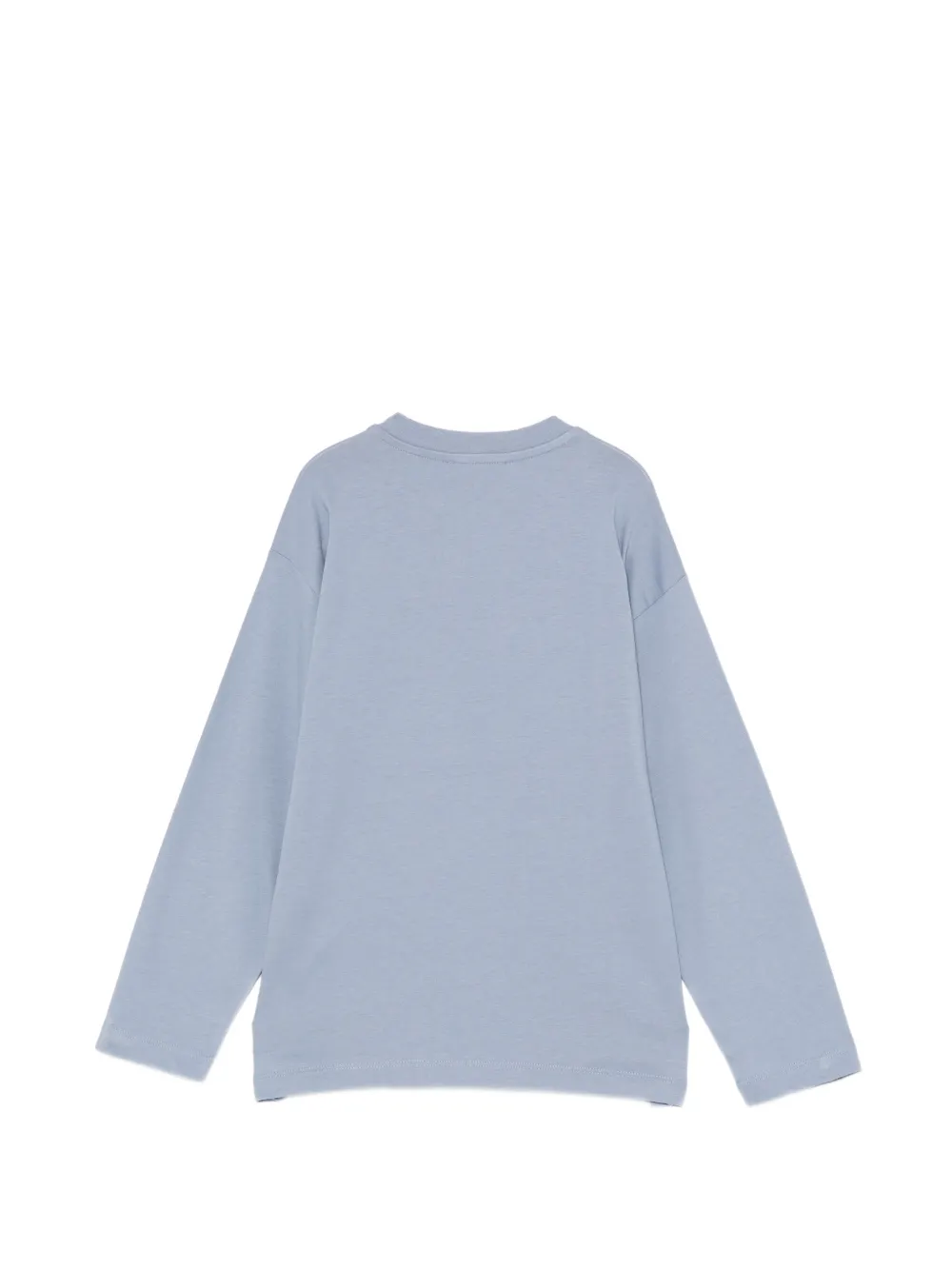 Emporio Armani Kids T-shirt met lange mouwen en logo-print Blauw