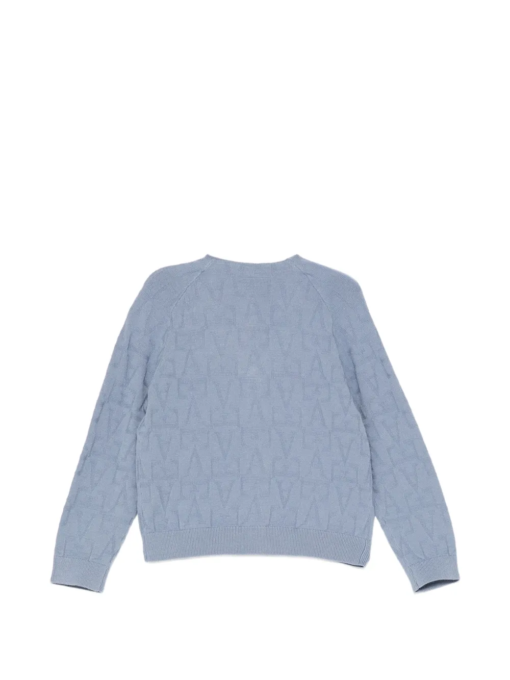 Emporio Armani Kids Vest met logo-jacquard Blauw