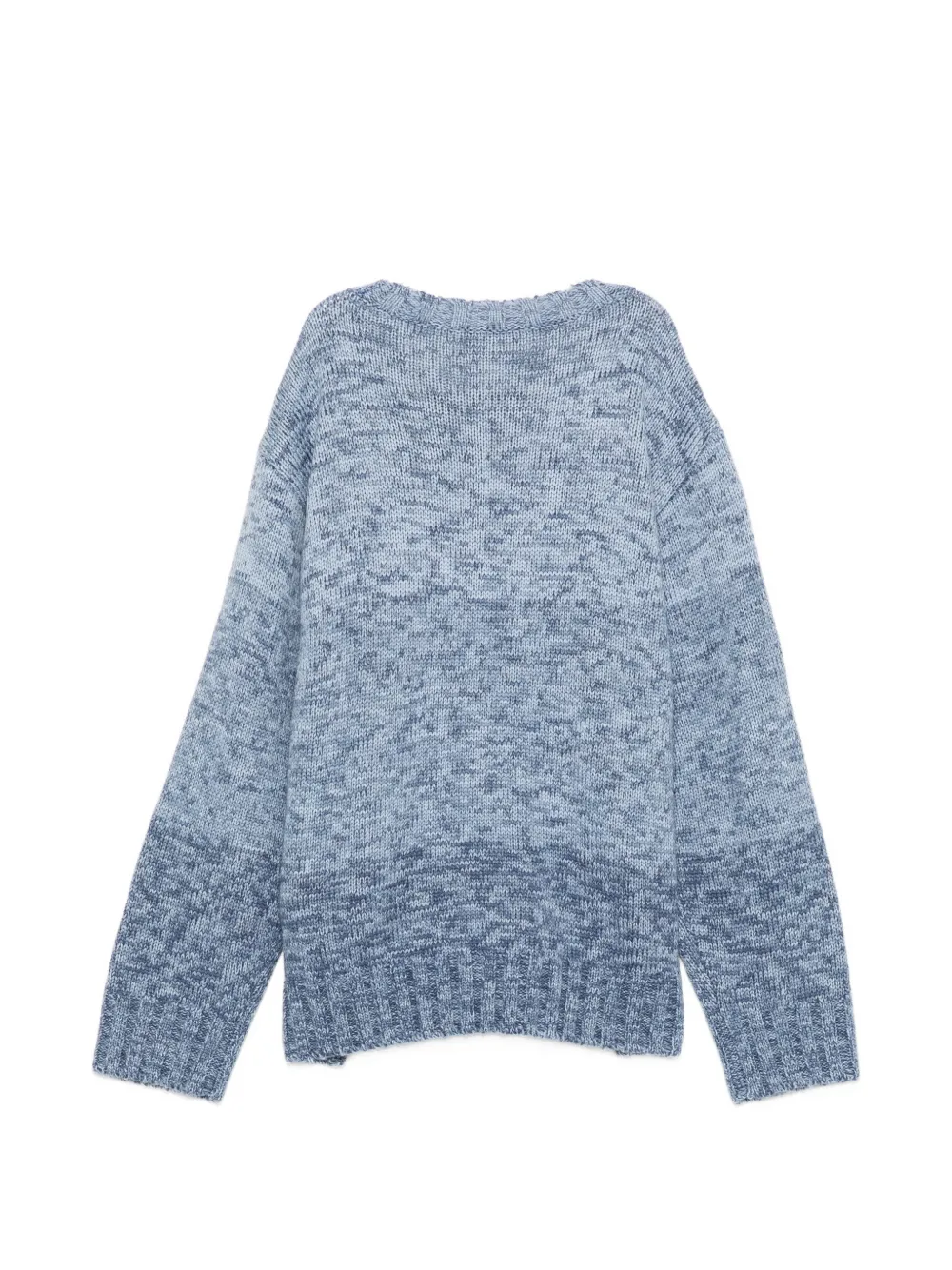 Emporio Armani Kids Mélange trui met geborduurd logo Blauw