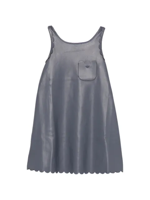 Emporio Armani Kids faux-leather dress