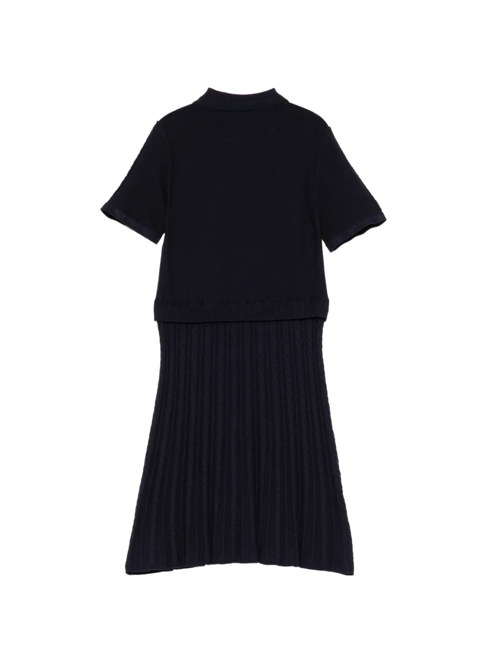 Emporio Armani Kids Kabelgebreide polojurk Blauw