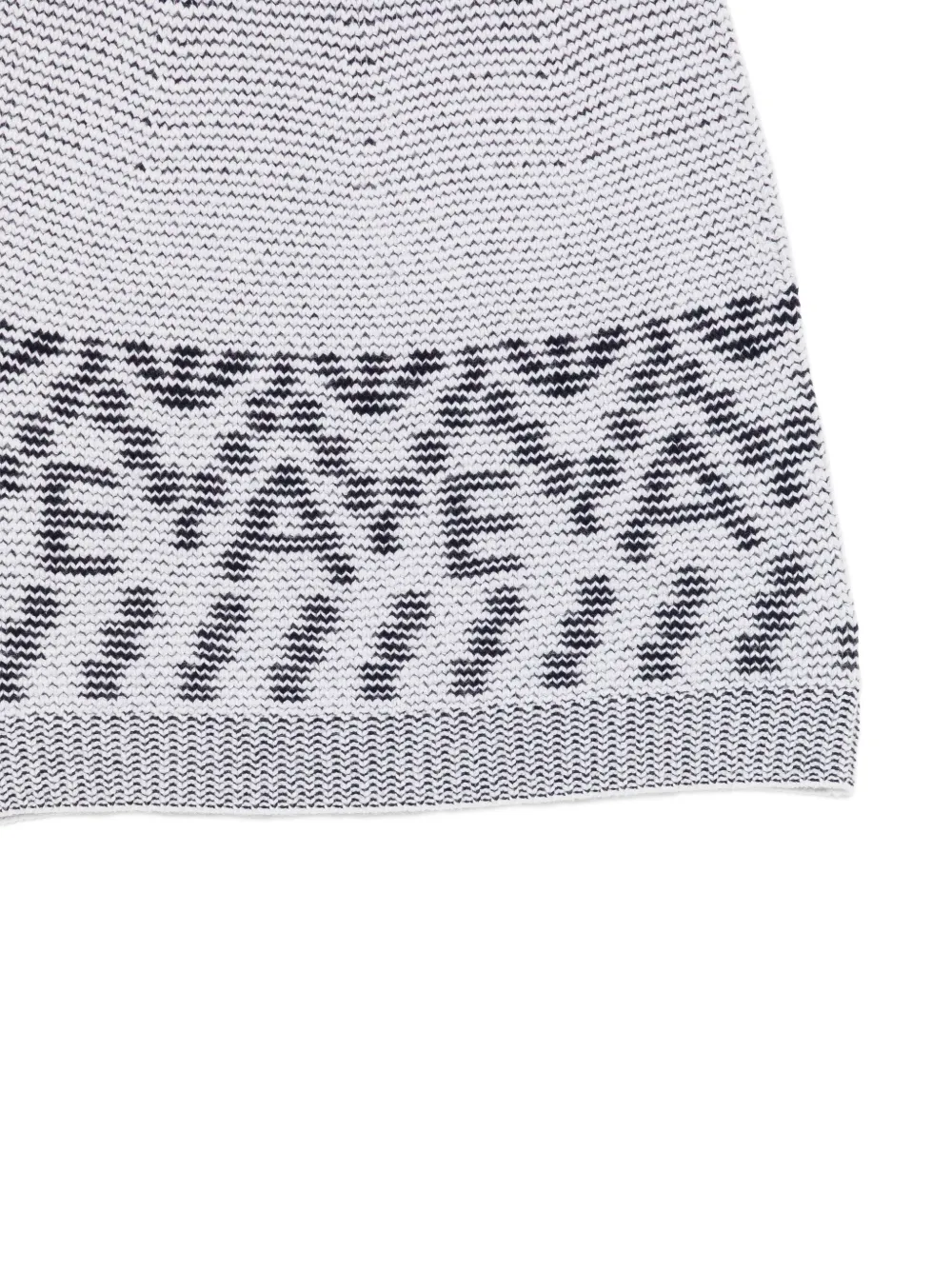 Emporio Armani Kids logo-intarsia skirt Wit