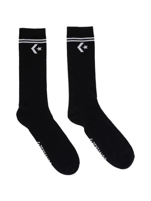 Converse logo-print ribbed socks (set of two)