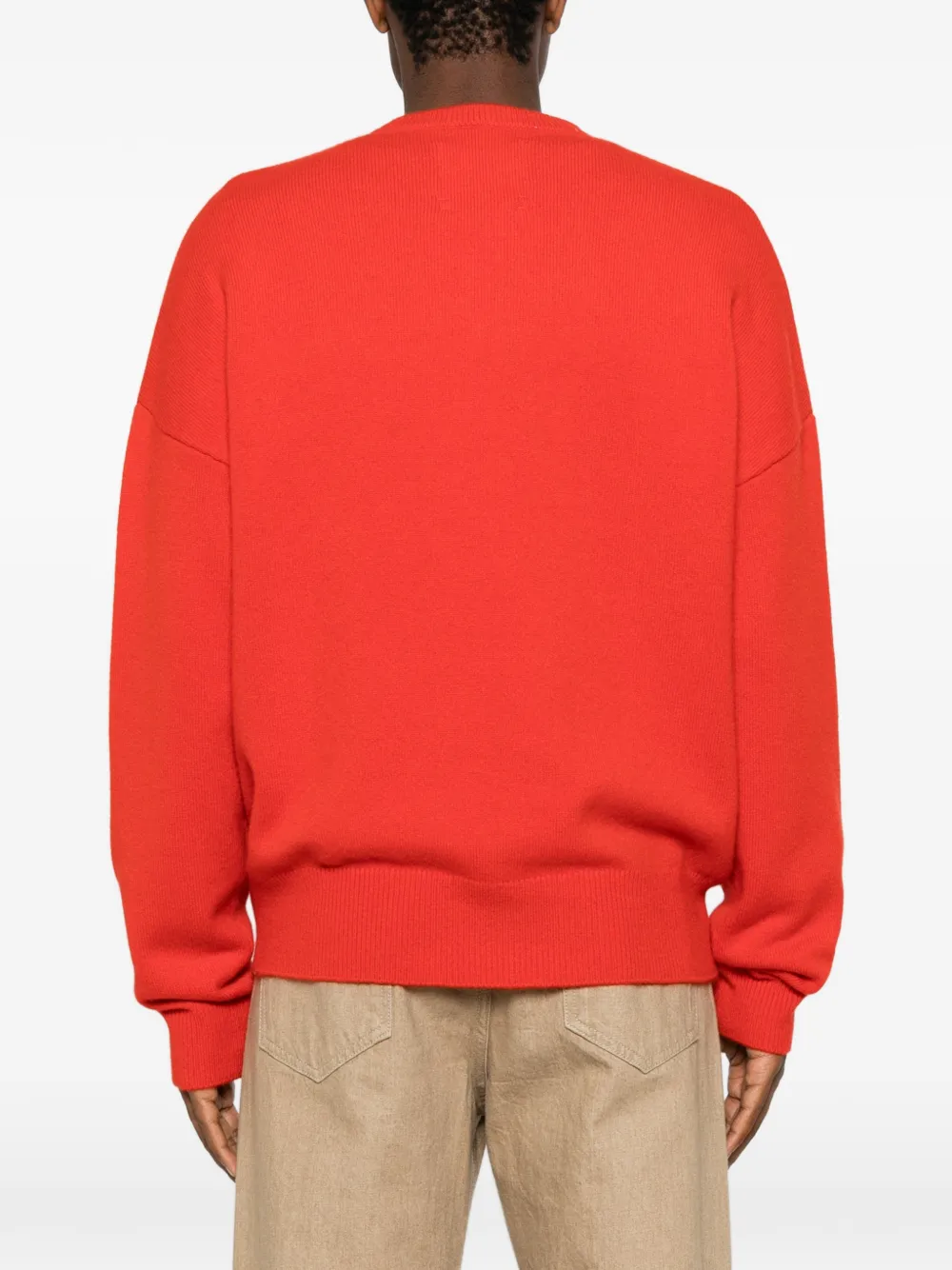 extreme cashmere Like trui met kwartrits Rood