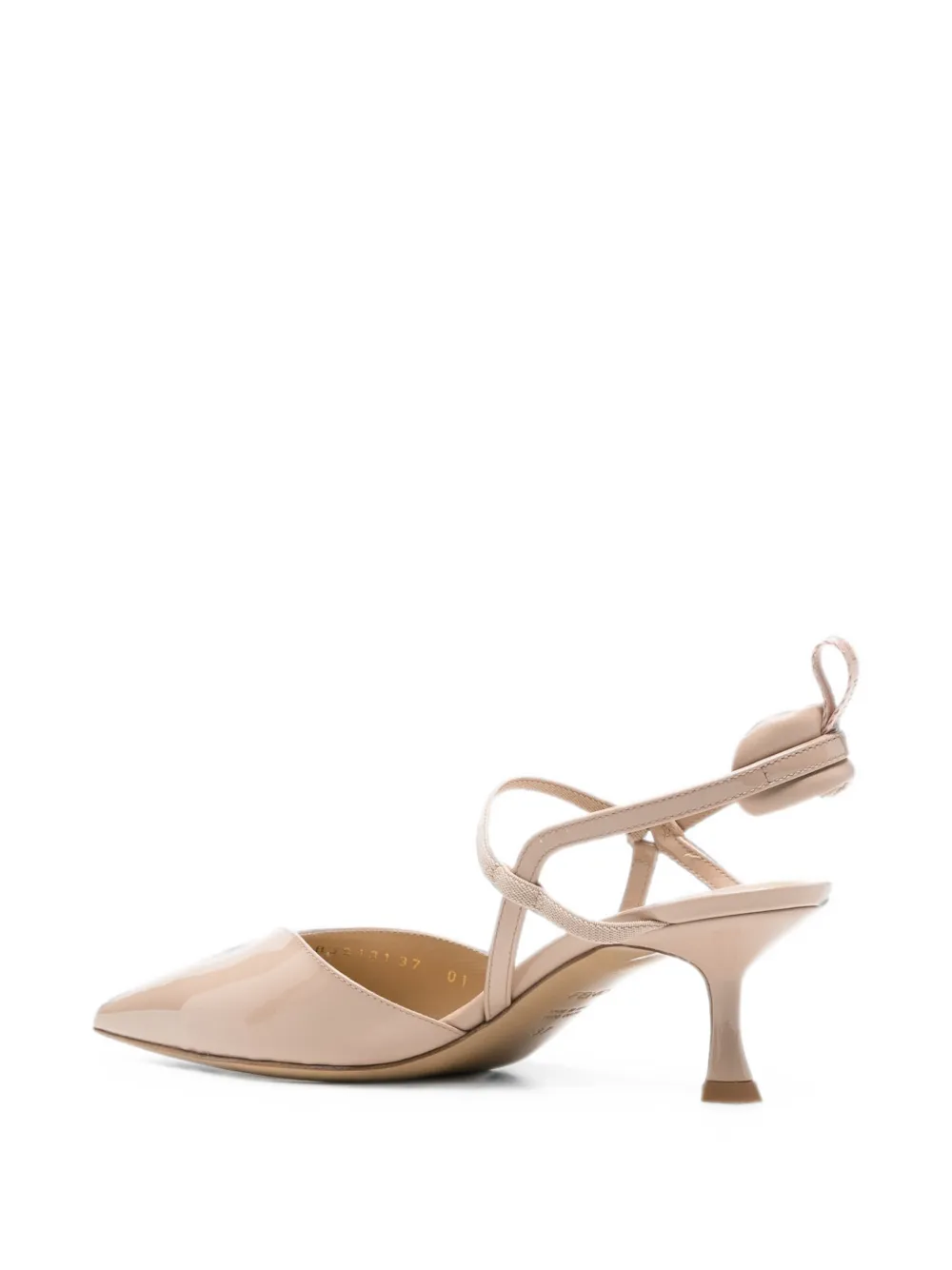 FENDI Slingback pumps met puntige neus Roze