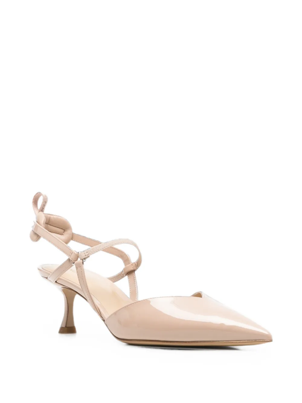 FENDI Slingback pumps met puntige neus Roze