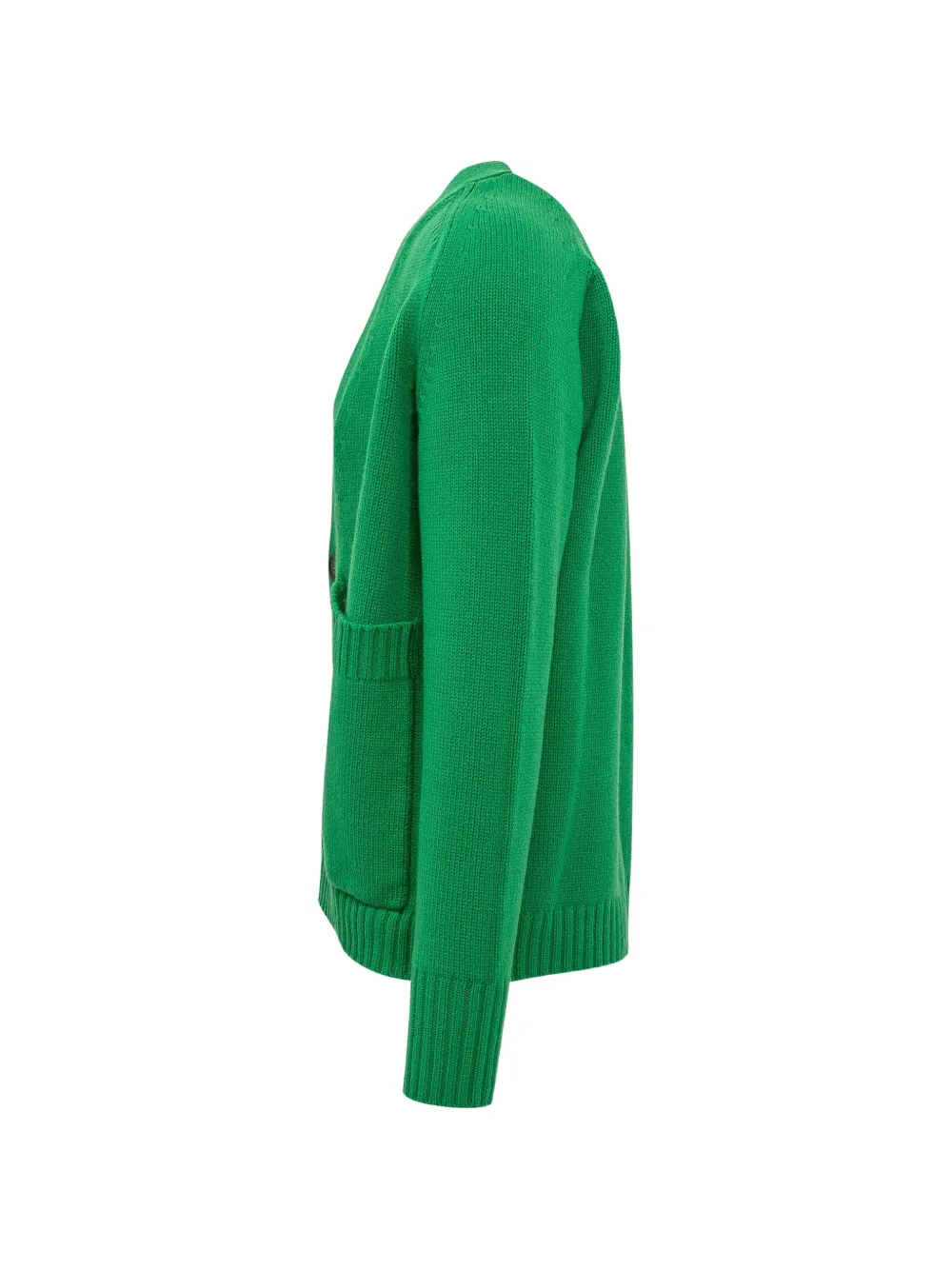 Studio Nicholson V-neck patch-pocket cardigan Groen