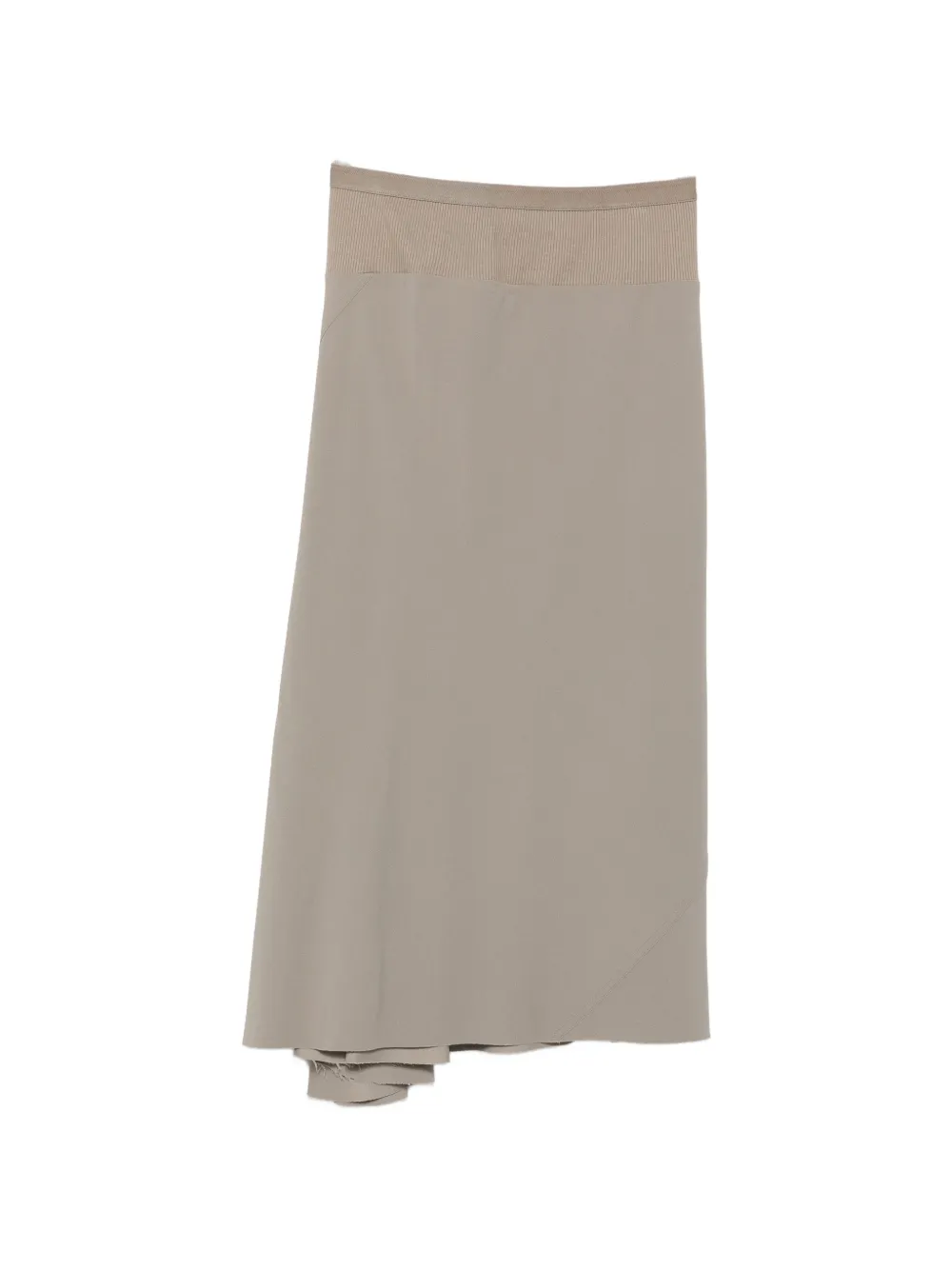 Rick Owens Asymmetrischer Midirock - Grau