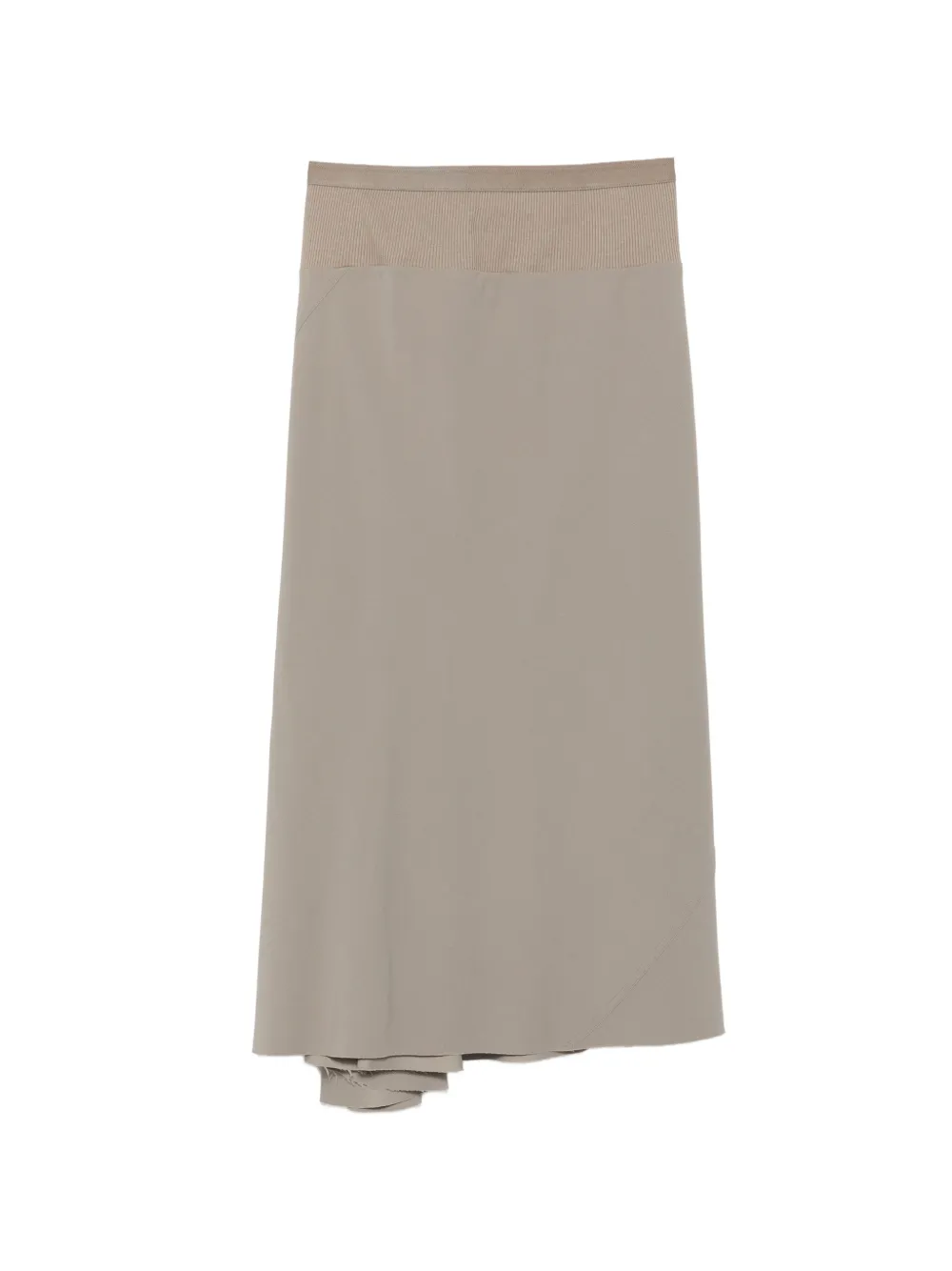 Rick Owens asymmetric draped midi skirt - Grigio