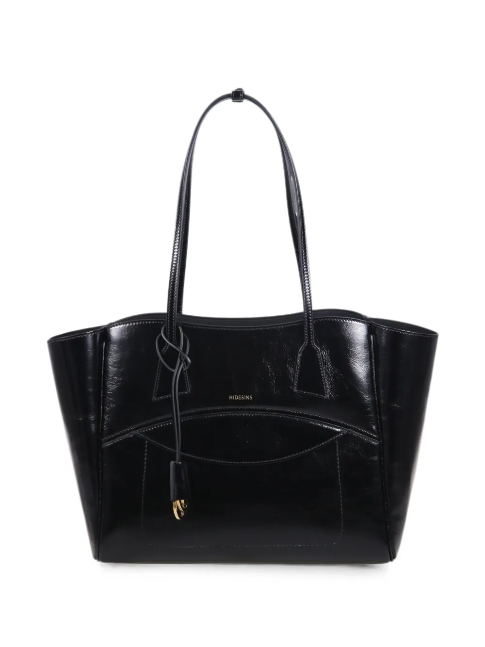 HIDESINS polished leather tote bag