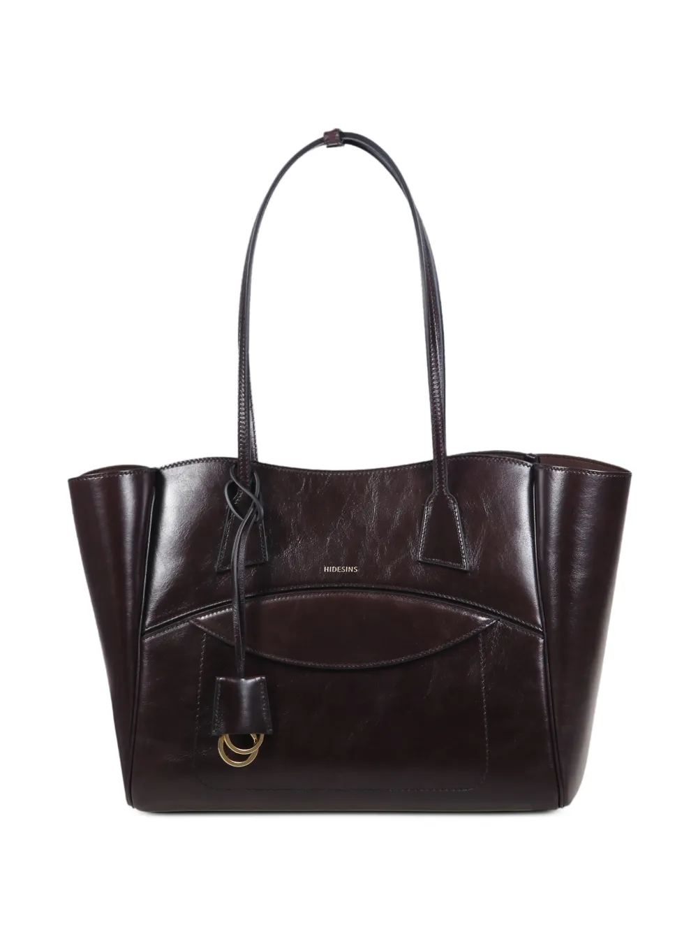 HIDESINS leather shoulder bag - Braun