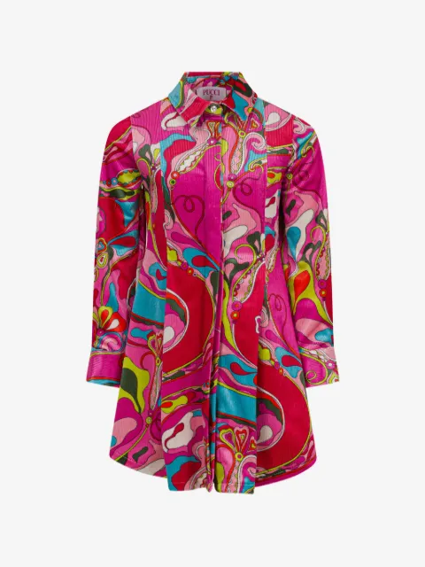 PUCCI Junior Marmo-print corduroy dress