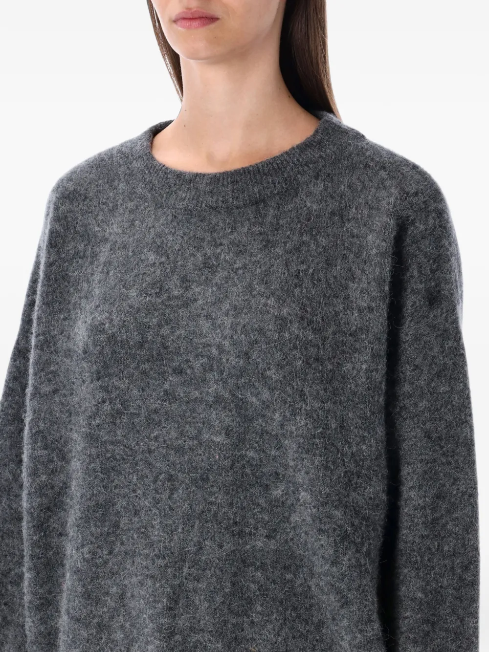 American Vintage brushed-knit sweater Grijs