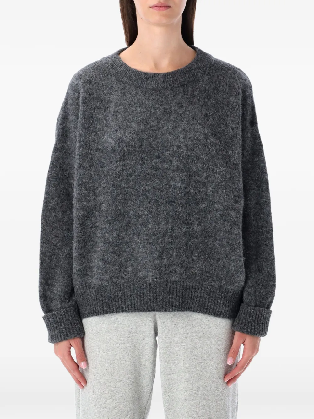 American Vintage brushed-knit sweater Grijs