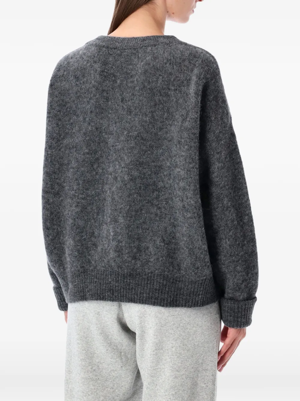 American Vintage brushed-knit sweater Grijs