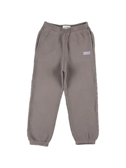 American Vintage Kids Izubird logo-print track pants