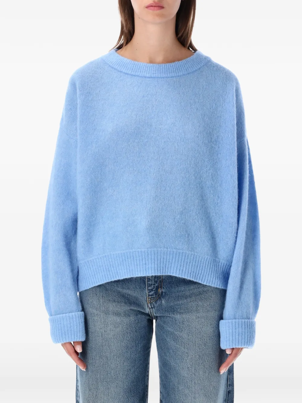 American Vintage Vitow brushed-finish sweater Blauw