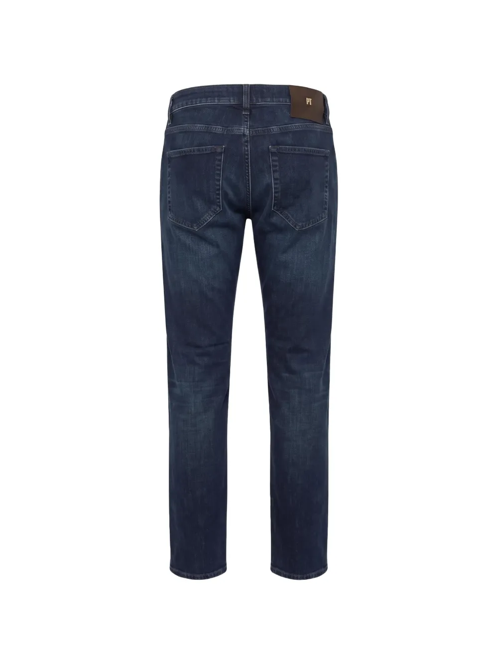 PT Torino logo-patch straight-leg jeans Blauw