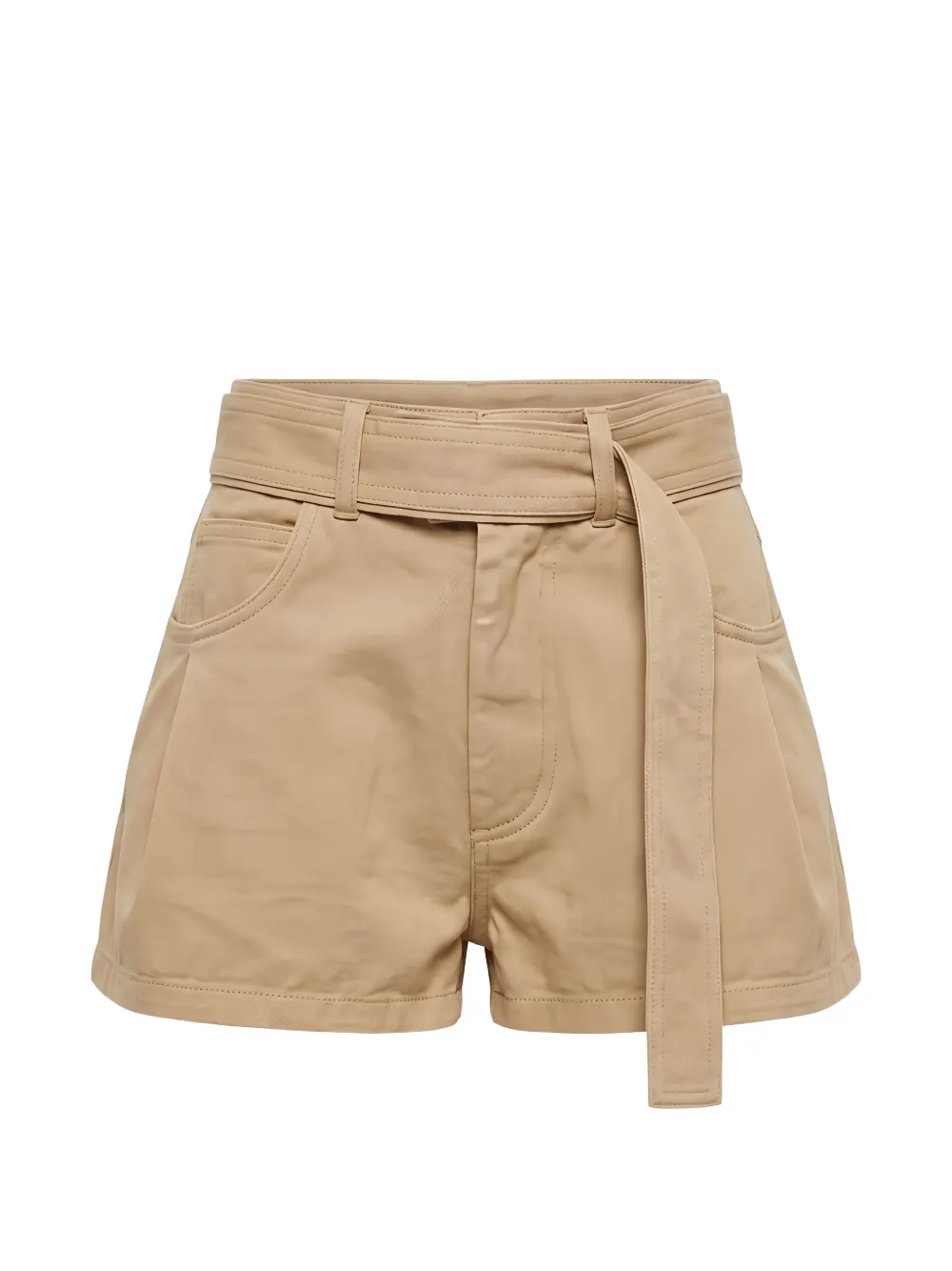 Diesel belted logo-plaque shorts - Toni neutri