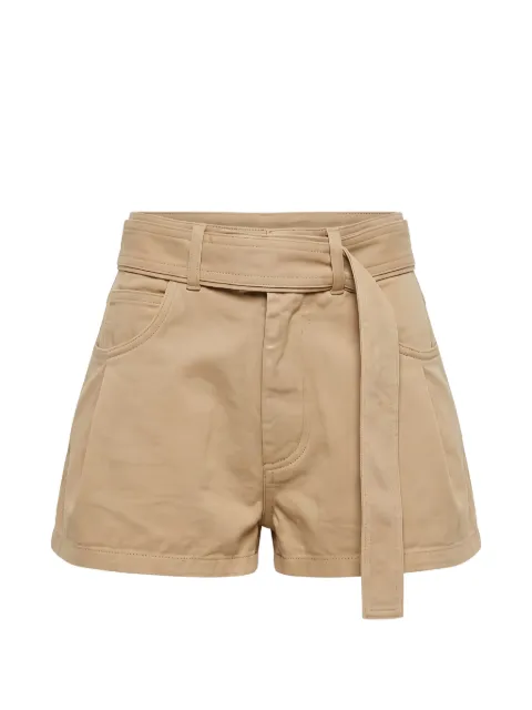 Diesel shorts con cinturón y placa del logo