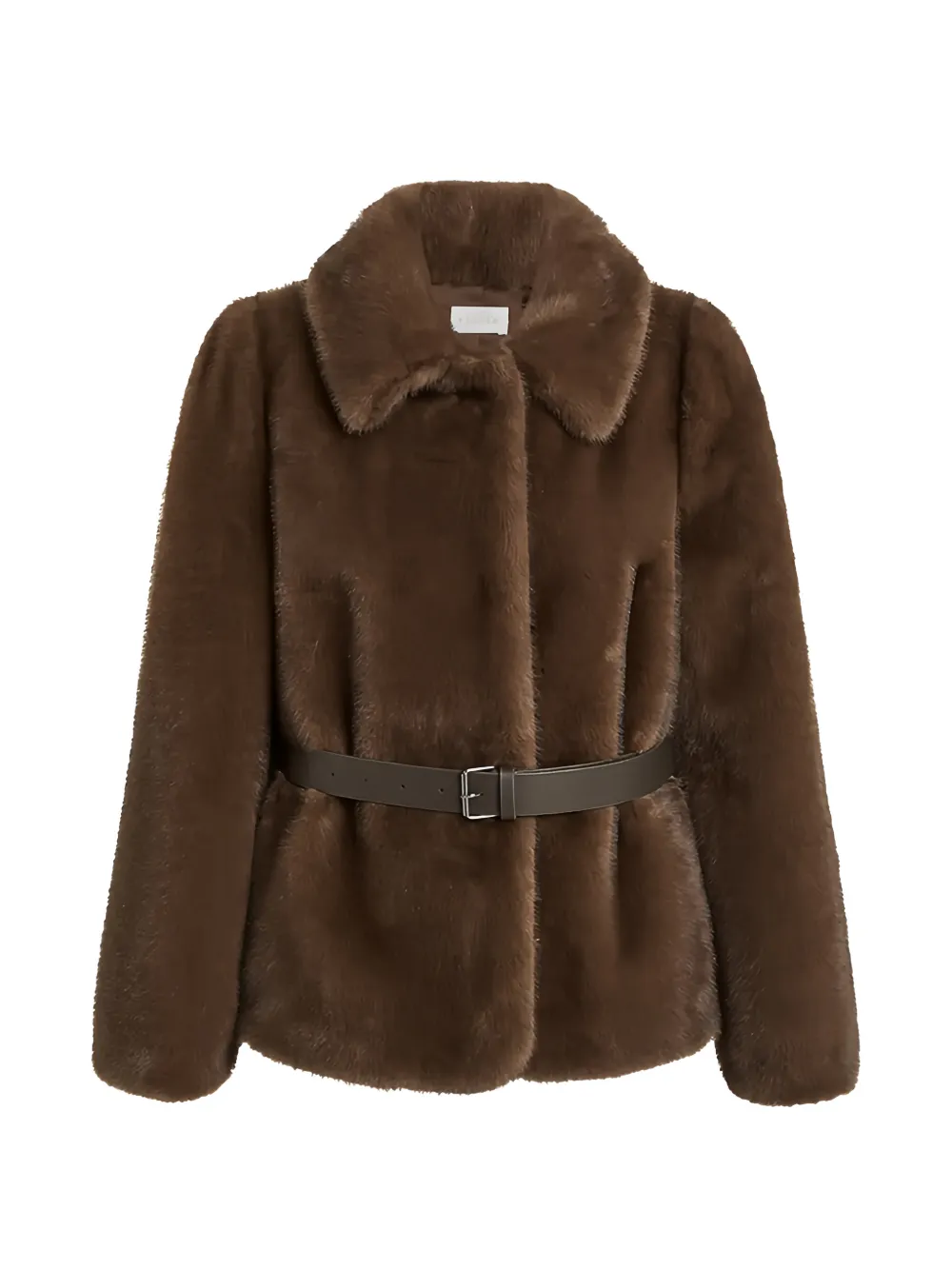 P.A.R.O.S.H. belted faux-fur jacket