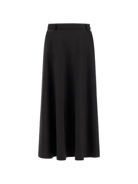 Herno button-detail flared midi skirt