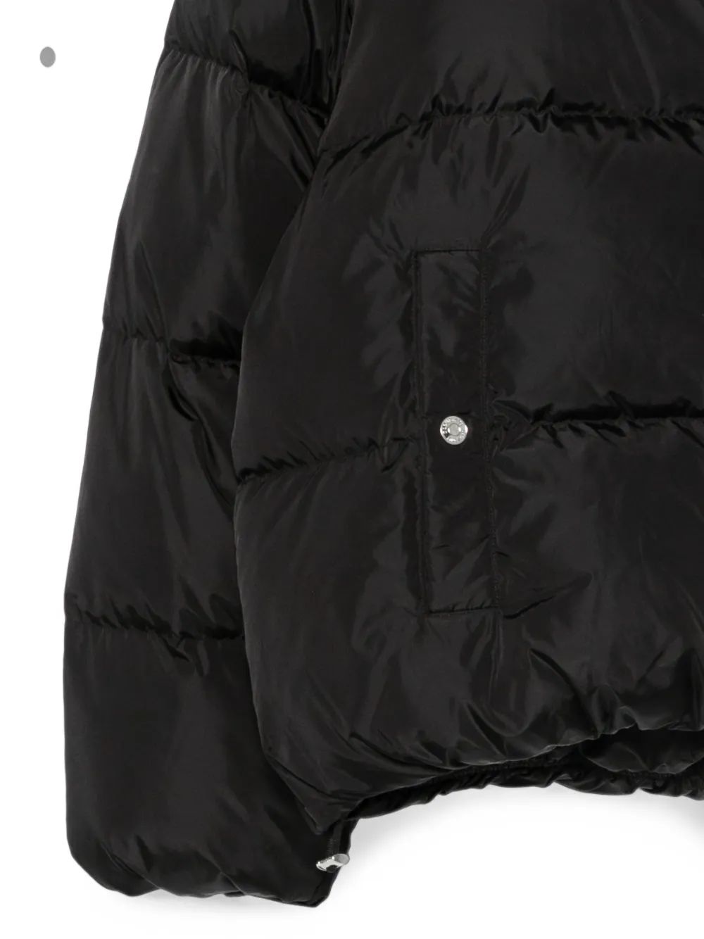 DSQUARED2 quilted high-neck puffer jacket Zwart