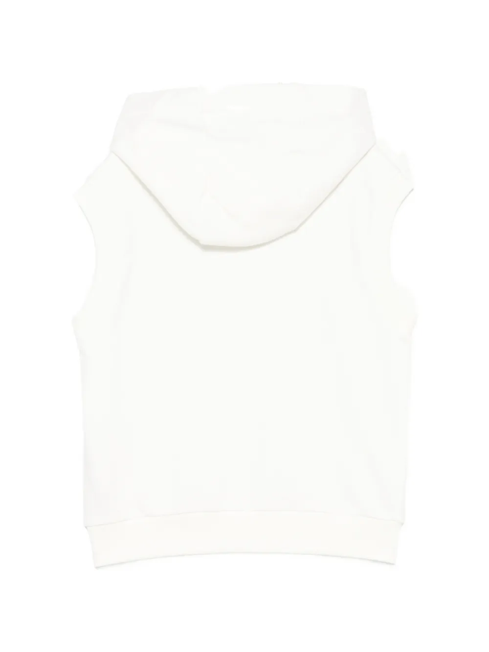 Fendi Kids Mouwloze hoodie Wit