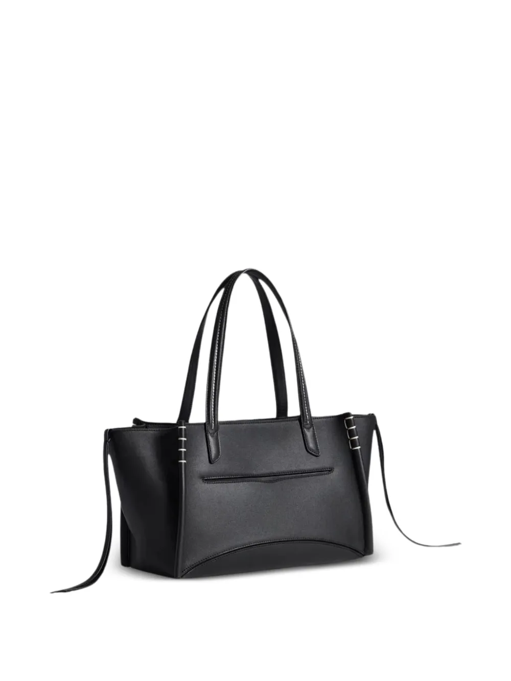 JW Anderson Leren shopper met contrasterende stiksels Zwart