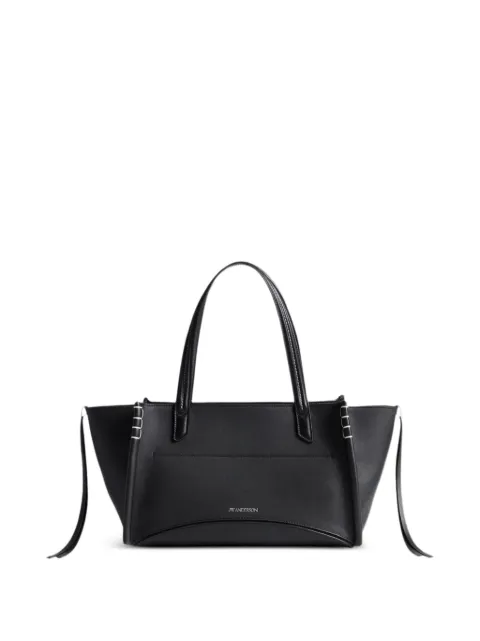 JW Anderson Elongated contrast-stitch leather tote bag