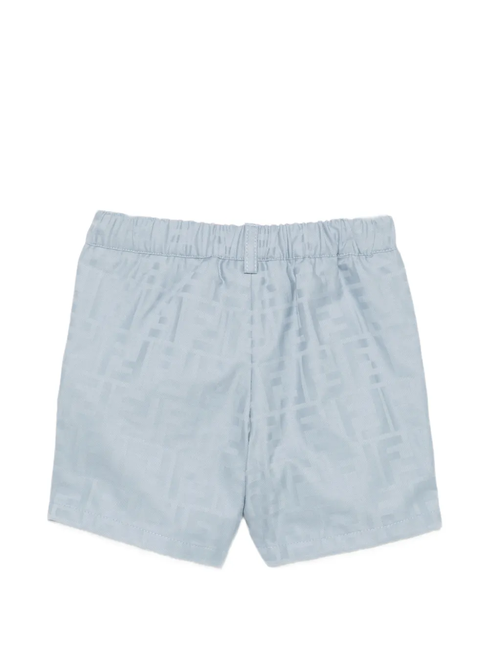 Fendi Kids FF shorts met logo-jacquard Blauw