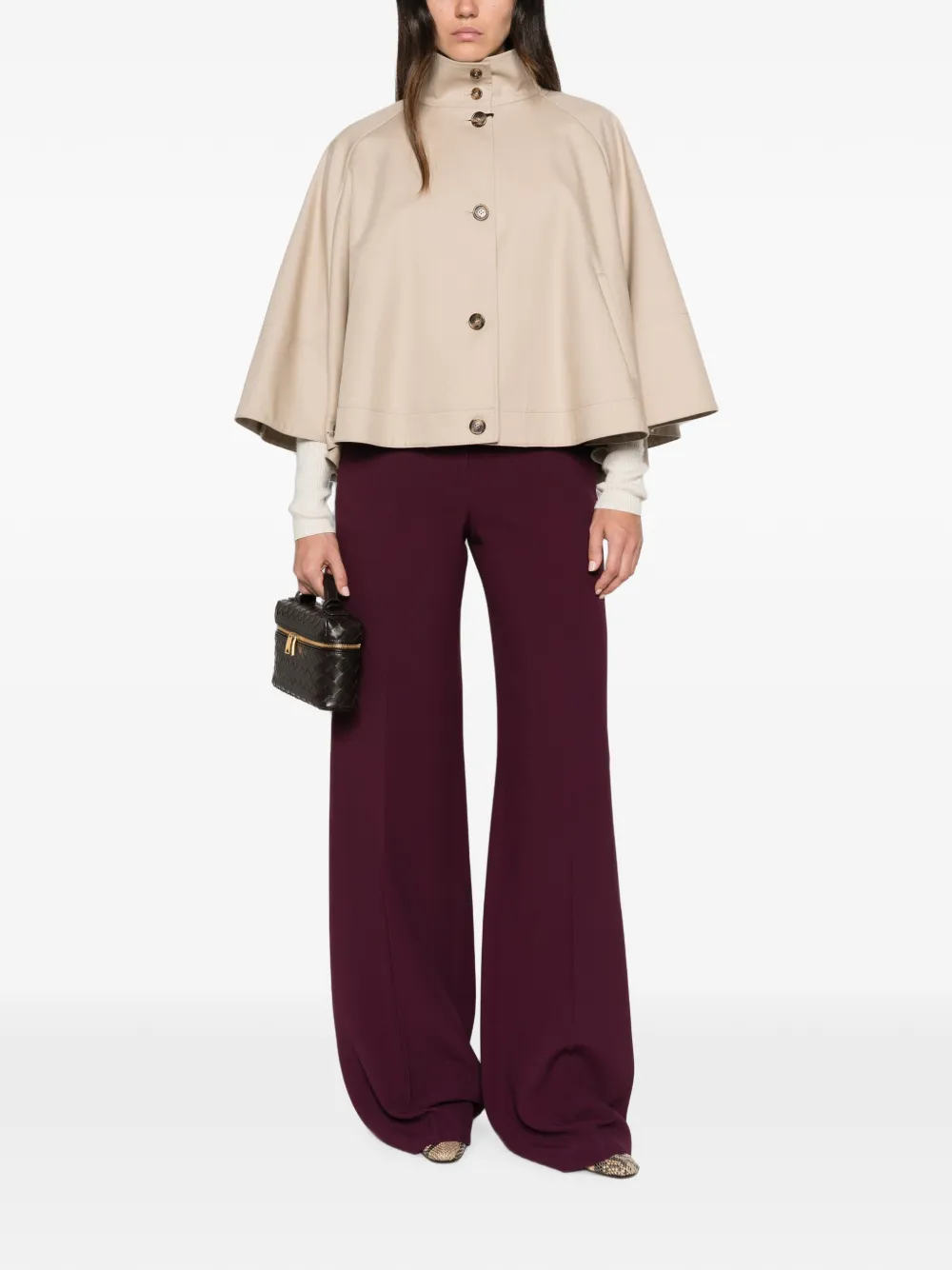 Ermanno Scervino Pantalon met wijde pijpen Paars
