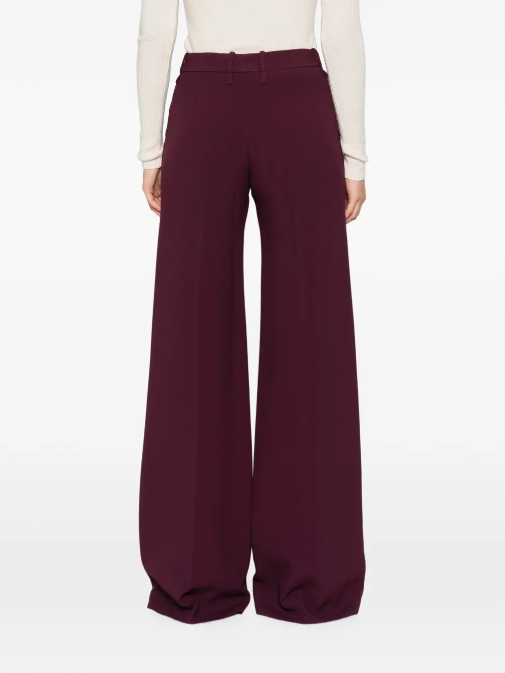 Ermanno Scervino Pantalon met wijde pijpen Paars