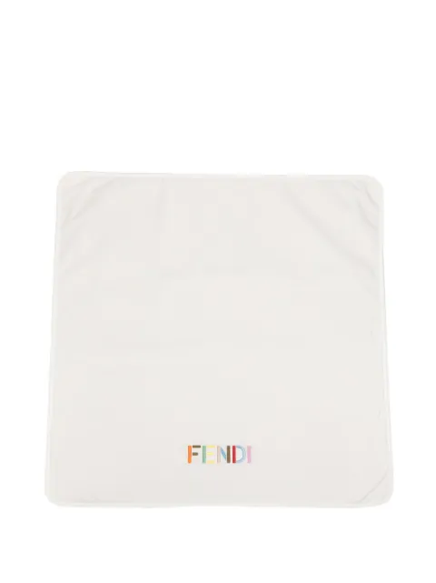 Fendi Kids frazada con logo bordado