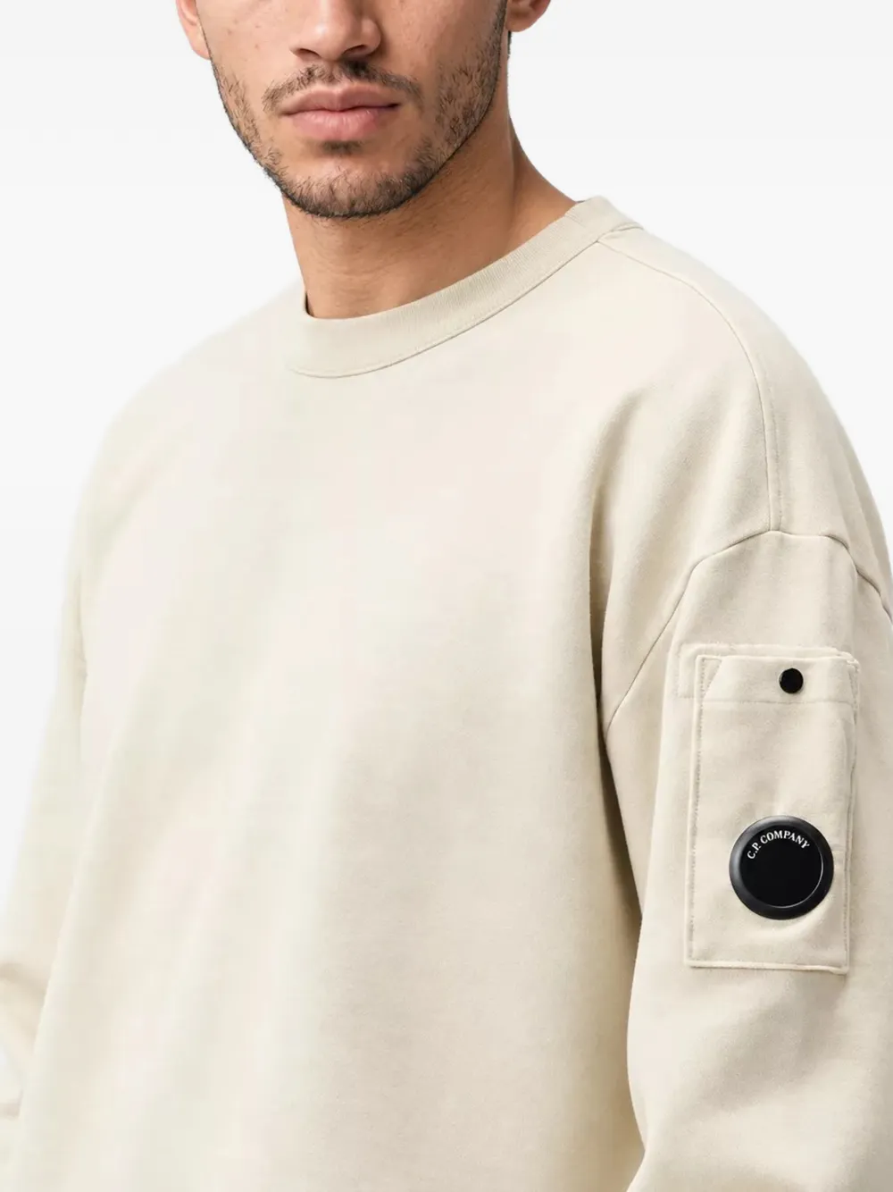 C.P. Company Lens-detail sweatshirt Blauw