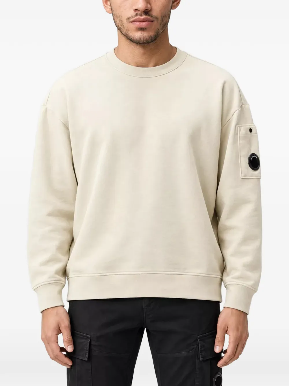 C.P. Company Lens-detail sweatshirt Blauw