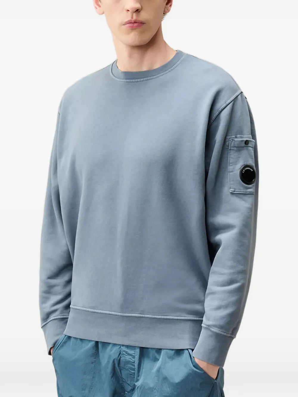 C.P. Company Lens-detail sweatshirt Blauw