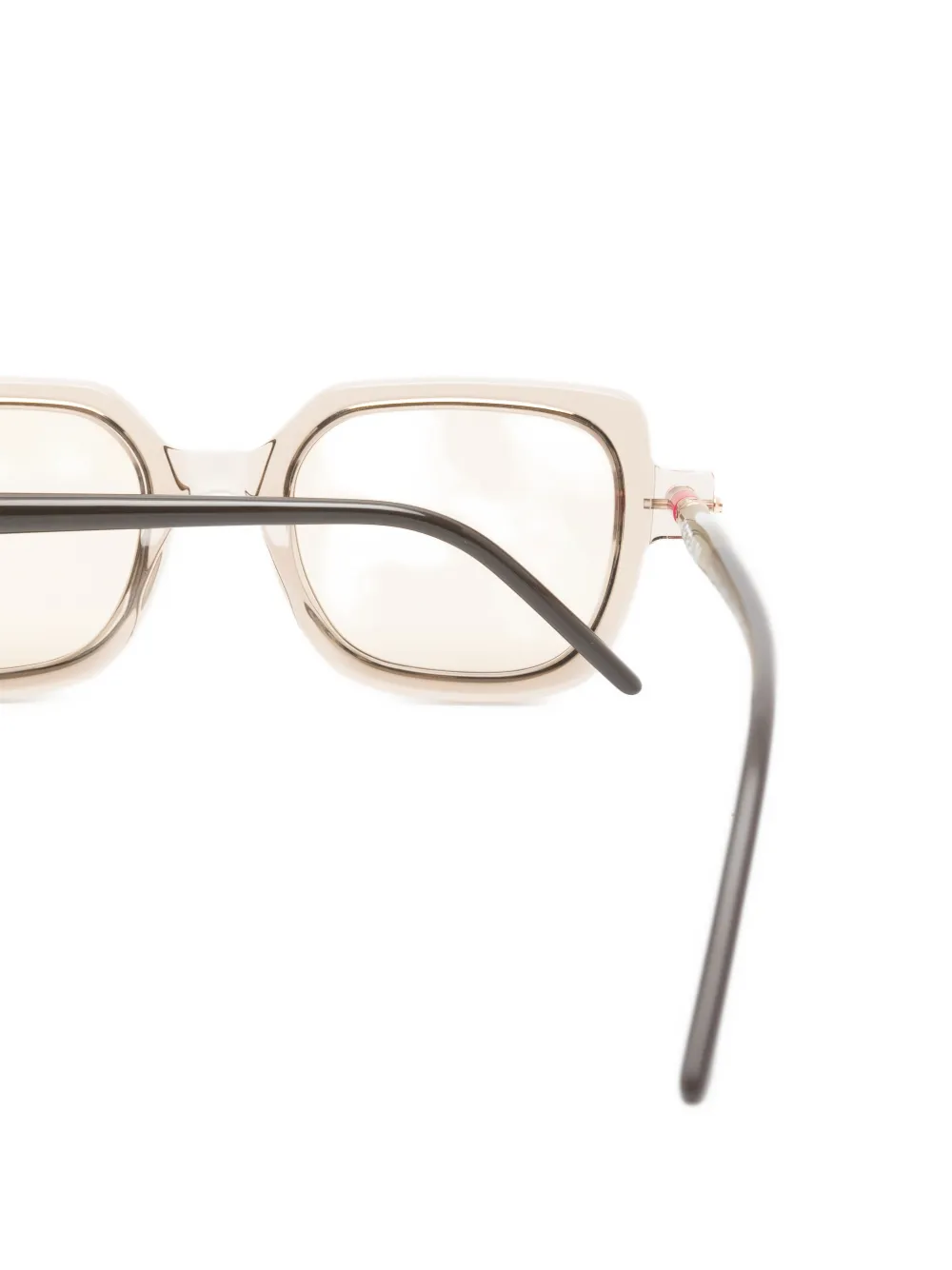 Kuboraum Zonnebril met vierkant montuur Beige